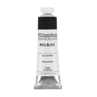 6001742-9_Mars-Black Williamsburg Oil Colour 37ml Mars Black