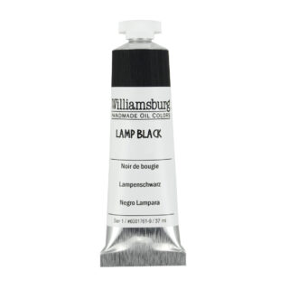 6001761-9_Lamp-Black Williamsburg Oil Colour 37ml Lamp Black