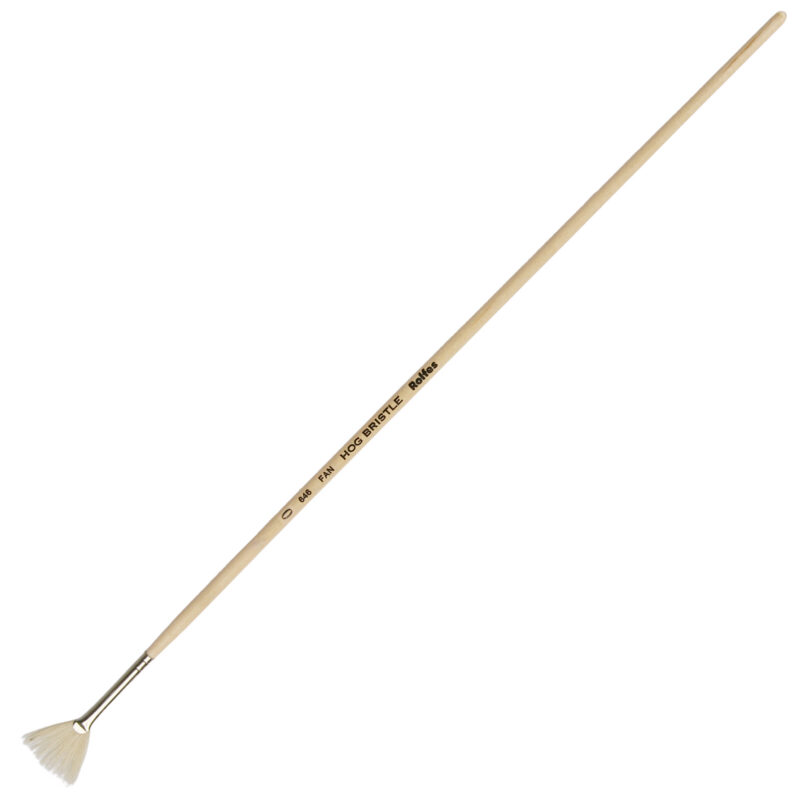 Rolfes White Bristle Brush – Series 646, Fan, Size 0