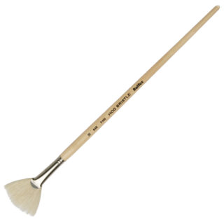 Rolfes White Bristle Brush – Series 646, Fan, Size 14