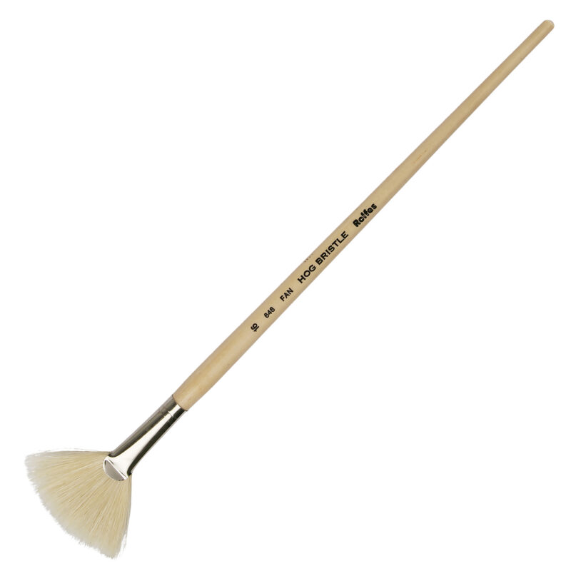 Rolfes White Bristle Brush – Series 646, Fan, Size 16