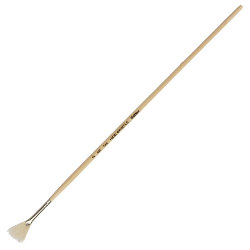 Rolfes White Bristle Brush – Series 646, Fan, Size 2