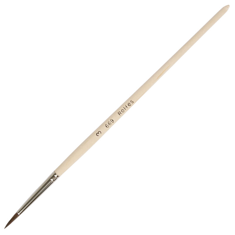 Rolfes Goat Hair Brush – Series 669, Round, Size 3