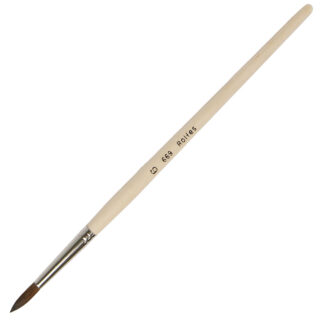 goat hair brush, round, size 6