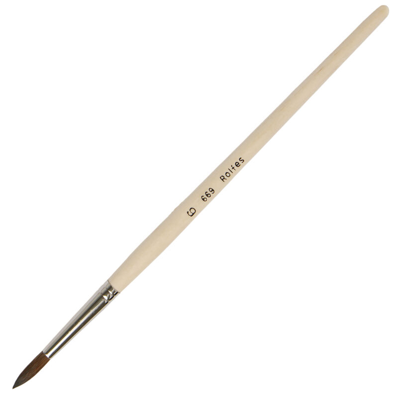 Rolfes Goat Hair Brush – Series 669, Round, Size 6