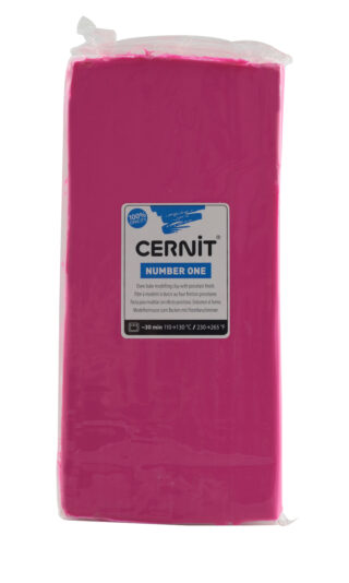 Cernit No.1 Polymer Clay, 500g – Magenta