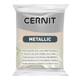 Cernit Metallic Polymer Clay, 56g – Silver