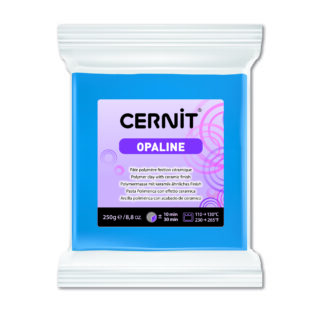 CE0880250261_bleu_primaire_1200 Cernit Opaline Polymer Clay, 250g – Primary Blue