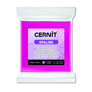 CE0880250460_magenta_1200 Cernit Opaline Polymer Clay, 250g – Magenta