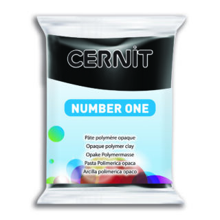 CE0900056100_noir_1200 Cernit No.1 Polymer Clay, 56g – Black
