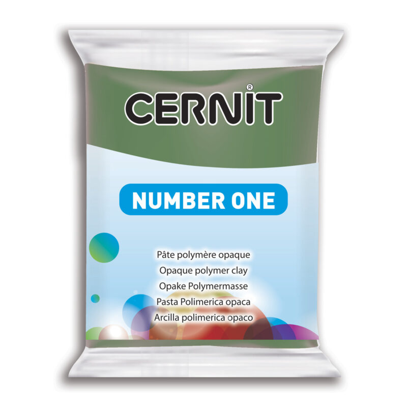 Cernit No.1 Polymer Clay, 56g – Emerald Green