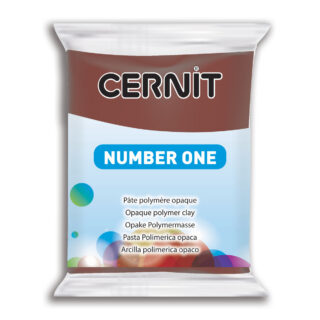 CE0900056800_brun_1200 Cernit No.1 Polymer Clay, 56g – Brown