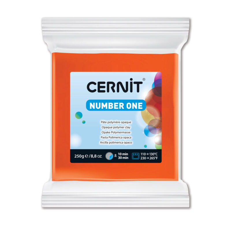 Cernit Neon Polymer Clay, 56g – Orange