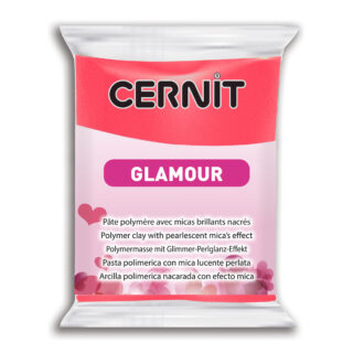 Cernit Glamour Polymer Clay, 56g – Carmine Red