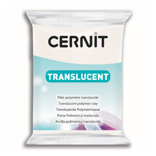 CE0920056005_translucent_1200 Cernit Translucent Polymer Clay, 56g – Translucent