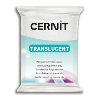 CE0920056010_glitter_blanc_1200 Cernit Translucent Polymer Clay, 56g – Glitter White