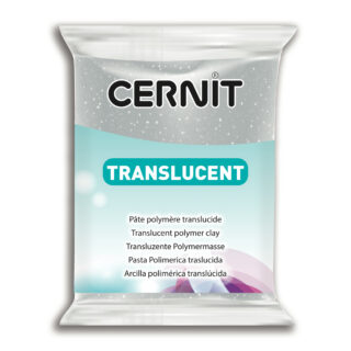 CE0920056080_glitter_argent_1200 Cernit Translucent Polymer Clay, 56g – Glitter Silver