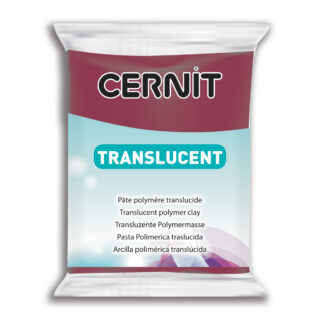 CE0920056411_bordeaux_1200 Cernit Translucent Polymer Clay, 56g – Bordeaux
