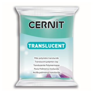 CE0920056620_emeraude_1200 Cernit Translucent Polymer Clay, 56g – Emerald