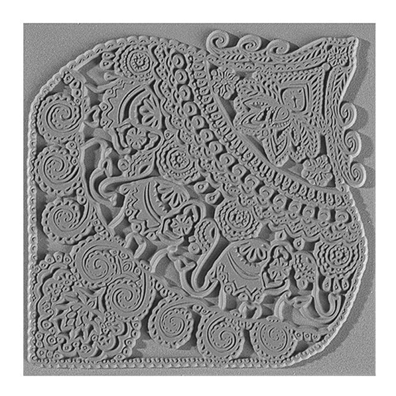 Cernit Texture Mat, 9 × 9cm – Block Stairs