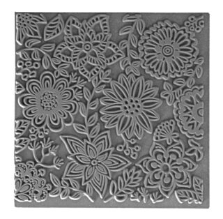 CE95016_blossoms Cernit Texture Mat, 9 × 9cm – Blossoms