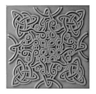 CE95023_celtic_knot Cernit Texture Mat, 9 × 9cm – Celtic Knot
