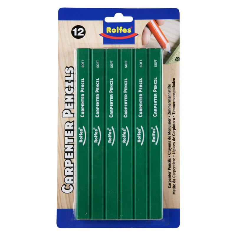 Carpenter's Pencils Soft Lead, Pack of 12