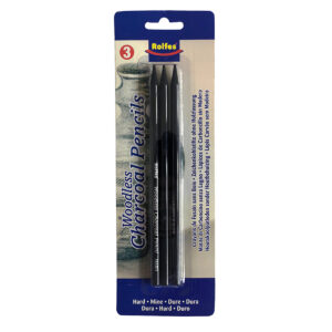 Rolfes Willow Charcoal, Set of 20 Sticks - Thin, 3mm to 4mm diameter