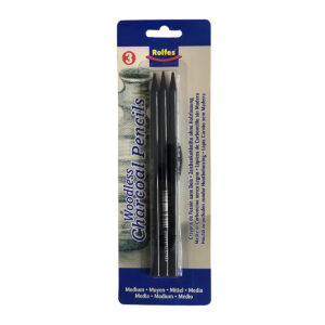 Rolfes Willow Charcoal, Set of 20 Sticks - Thin, 3mm to 4mm diameter