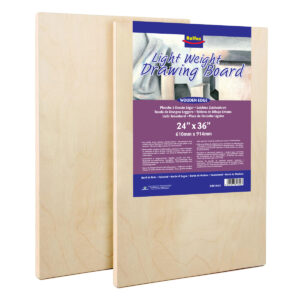 Rolfes Wooden Lightweight Drawing Board with Wood Edge, 16 x 21 inch  (406 x 533 mm) Wooden Edge - Suitable for Drawing & Painting