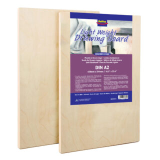 Rolfes Wooden Lightweight Drawing Board with Wood Edge, A2 (420 x 594 mm) Wooden Edge - Suitable for Drawing & Painting