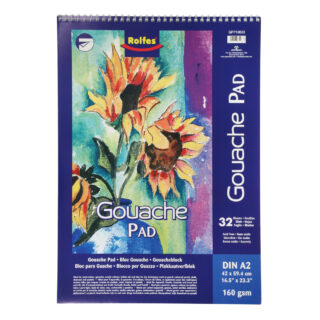 Rolfes Gouache Pad, A2, 160 gsm, 32 Sheets