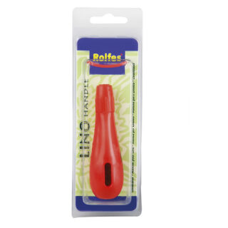 LCT815125 Rolfes Red Plastic Lino Cutter Handle with Safety Screw Chuck