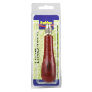 LCT815132_01 Rolfes Heavy Duty Lino Cutter Handle with Integrated Blade Storage, Metal Ferrule & Safety Chuck