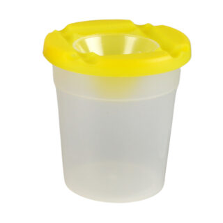 NonSpill_Pot_Round_Yellow Rolfes Non-Spill Plastic Cup - Yellow