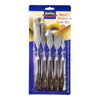 Rolfes Metal Palette Knife Set, 5 pieces