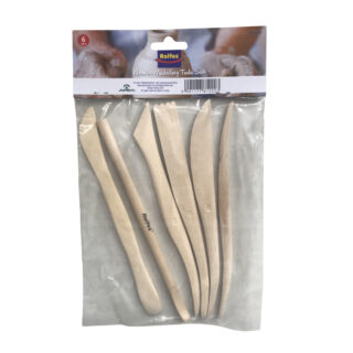 PT812223_1_1200 Rolfes Wooden Modelling Tools Set, 6 Pieces