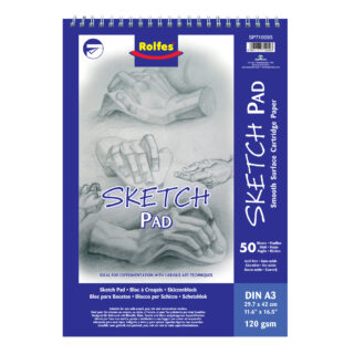 Pad_Sketch-120g_A3 Rolfes Sketch Pad, A3, 120 gsm, 50 Sheets