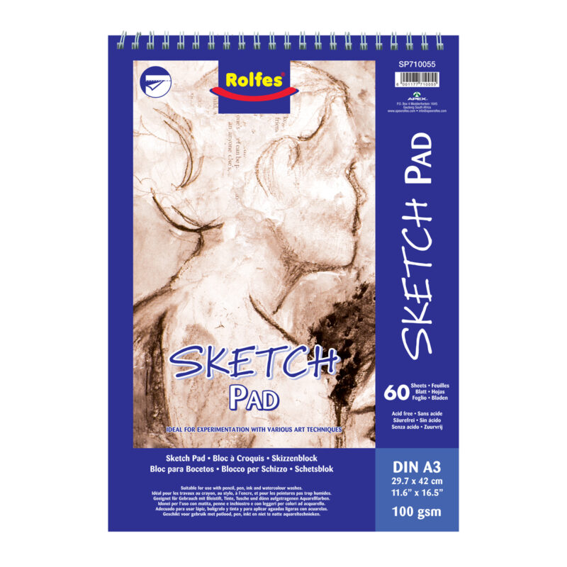 Rolfes Acrylic Pad, A2, 400 gsm, 12 Sheets