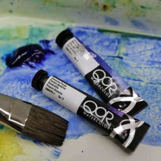 watercolour with brush