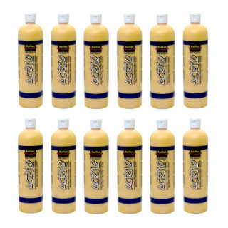 Rolfes Acrylo Acrylic Paint 500ml  Azo Yellow Pack of 12