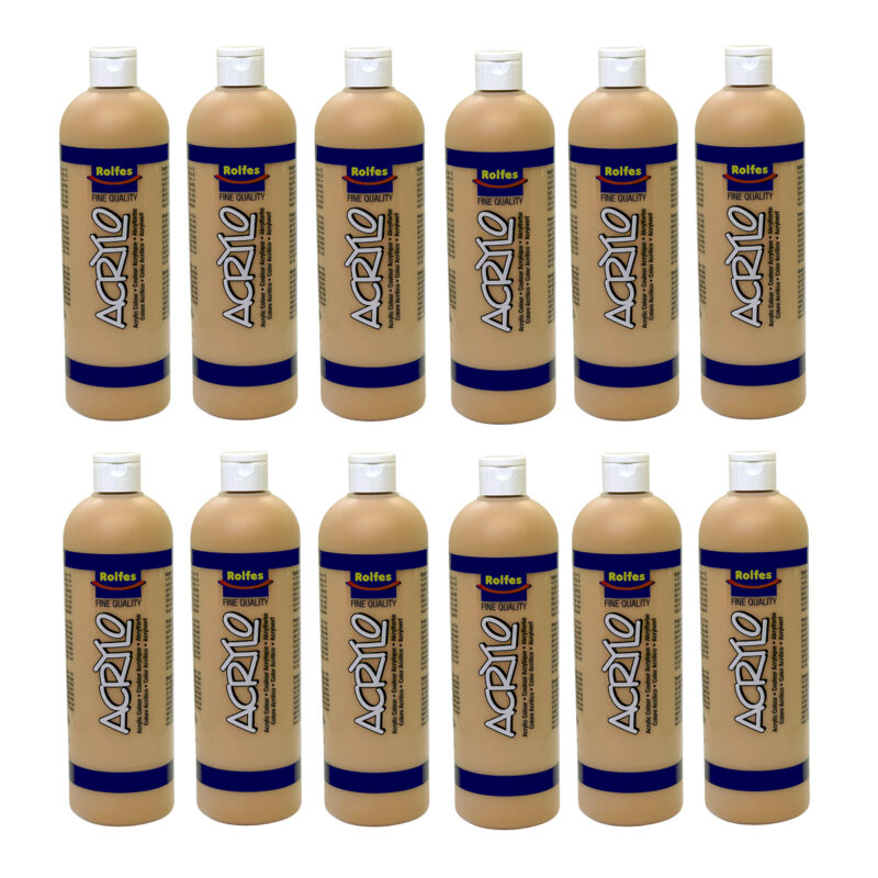 Rolfes Large Tempera Blocks 57mm, Pack of 6 – Yellow Ochre