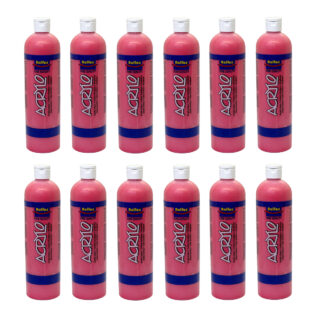 Rolfes Acrylo Acrylic Paint 500ml Azo Red Pack of 12