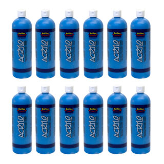 Rolfes Acrylo Acrylic Paint 500ml Primary Blue Pack of 12