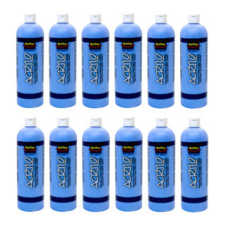 Rolfes Acrylo Acrylic Paint 500ml Light Blue Pack of 12