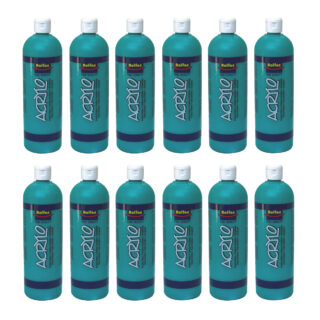 Rolfes Acrylo Acrylic Paint 500ml Emerald Green Pack of 12