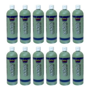 Rolfes Acrylo Acrylic Paint 500ml Sap Green Pack of 12