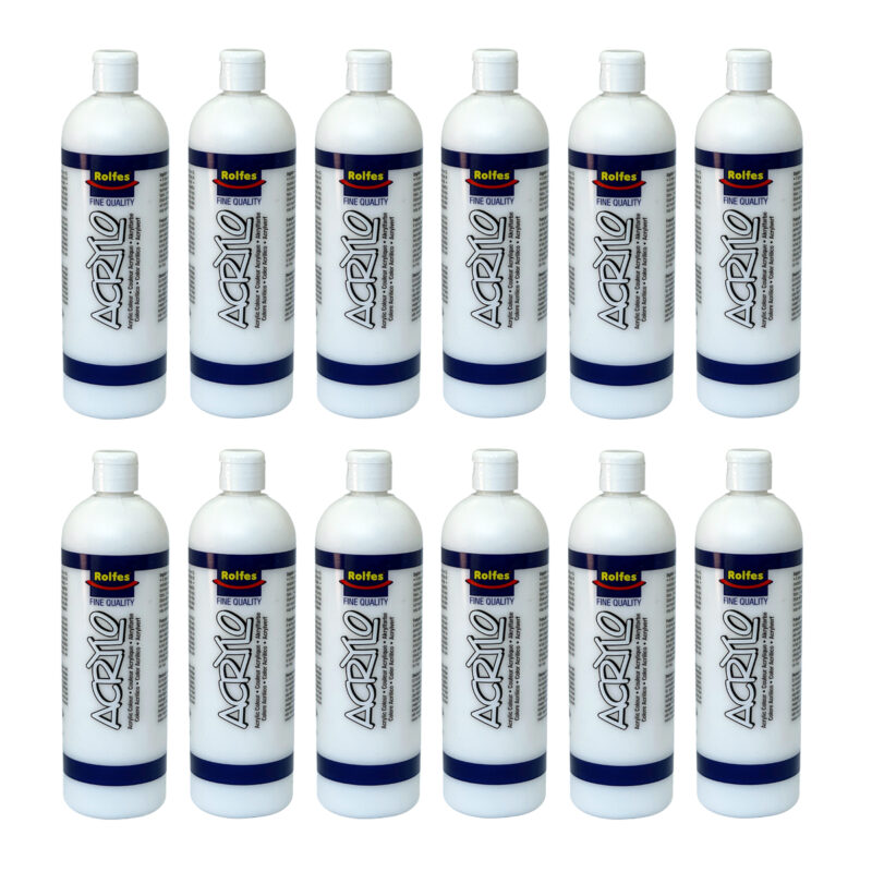 Rolfes Acrylo Acrylic Paint 500ml Titanium White