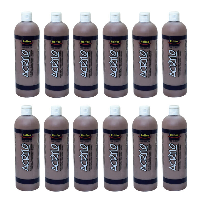 Rolfes Acrylo Acrylic Paint 500ml Raw Umber