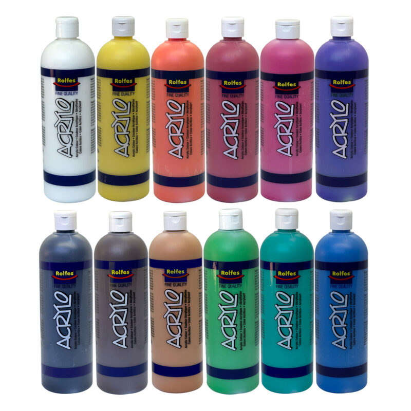 Acrylo acrylic paint 500ml 12 Set
